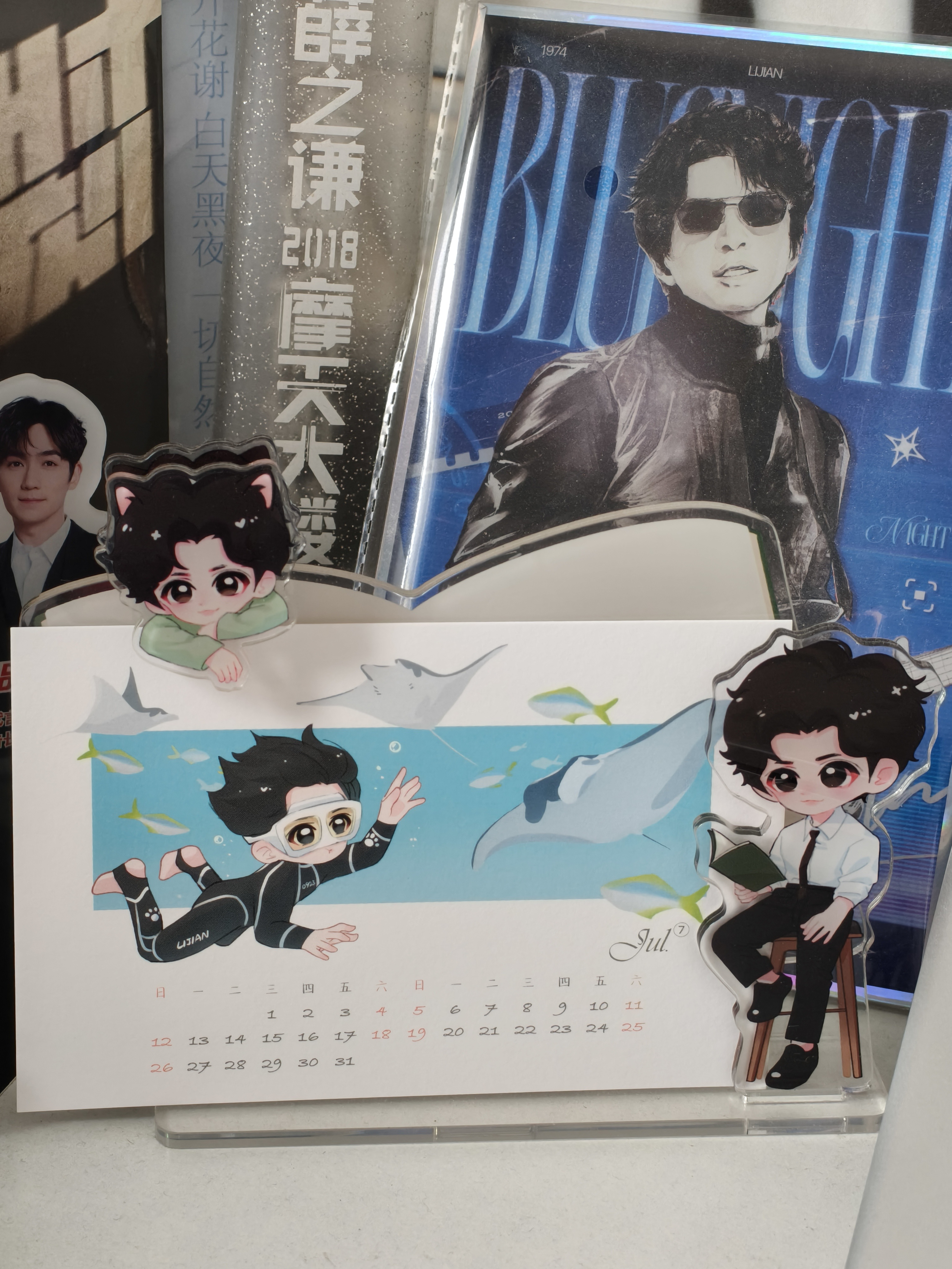 七月过去七天了 终于想起来换日历了
