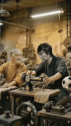 【AI 生成】
少林足球⚽️有搞头吗？[流泪]