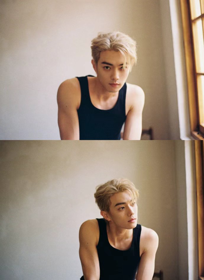 许凯黑背心肌肉男许凯谢谢大家陪我一起看北极光 许凯谢谢大家陪我一起看北极光，许凯