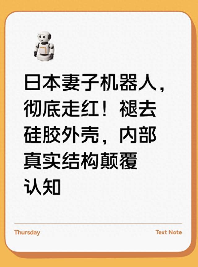 日本妻子机器人，彻底走红！褪去硅胶外壳，内部真实结构颠覆认知