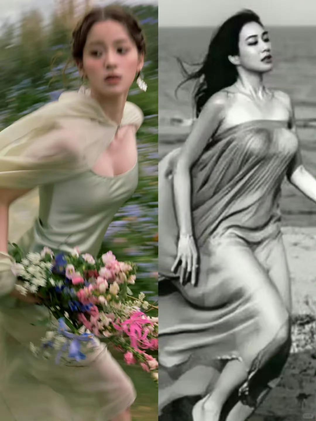 本以为欧阳娜娜已经足够美，可看到钟丽缇，我承认我移不开目光了！
欧阳娜娜虽然长大