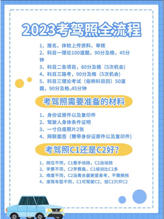 2023年11月驾考全流程总结！