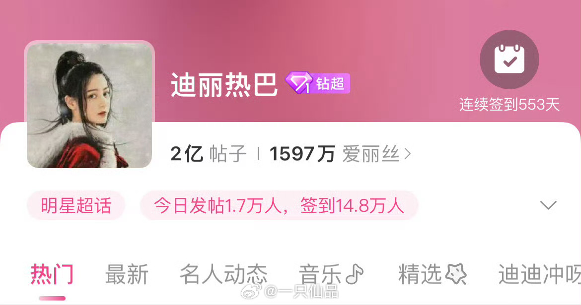 迪丽热巴超话头像是李长歌！！！ ​​​