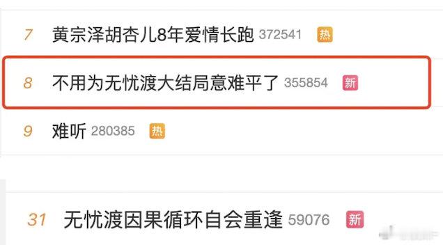 这热搜，是想让剧粉move on吗？ ​​​