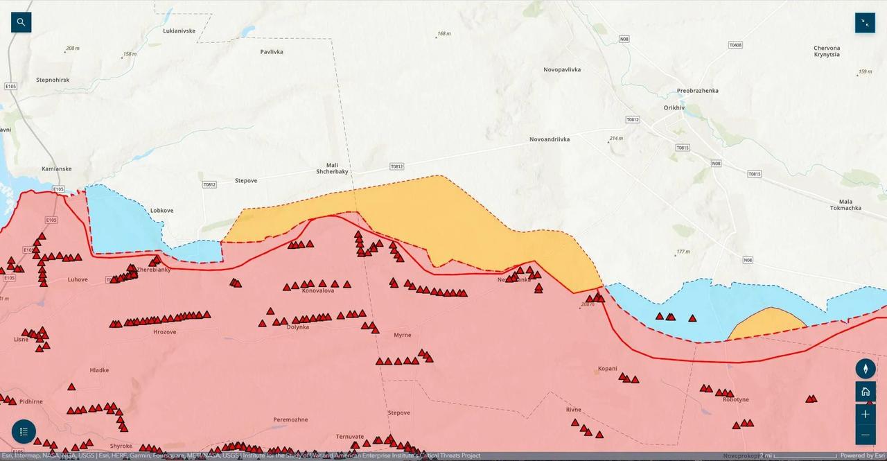 6月23日，乌克兰军队继续在扎波罗热州西部进行反攻行动。乌克兰总参谋部报告说，乌