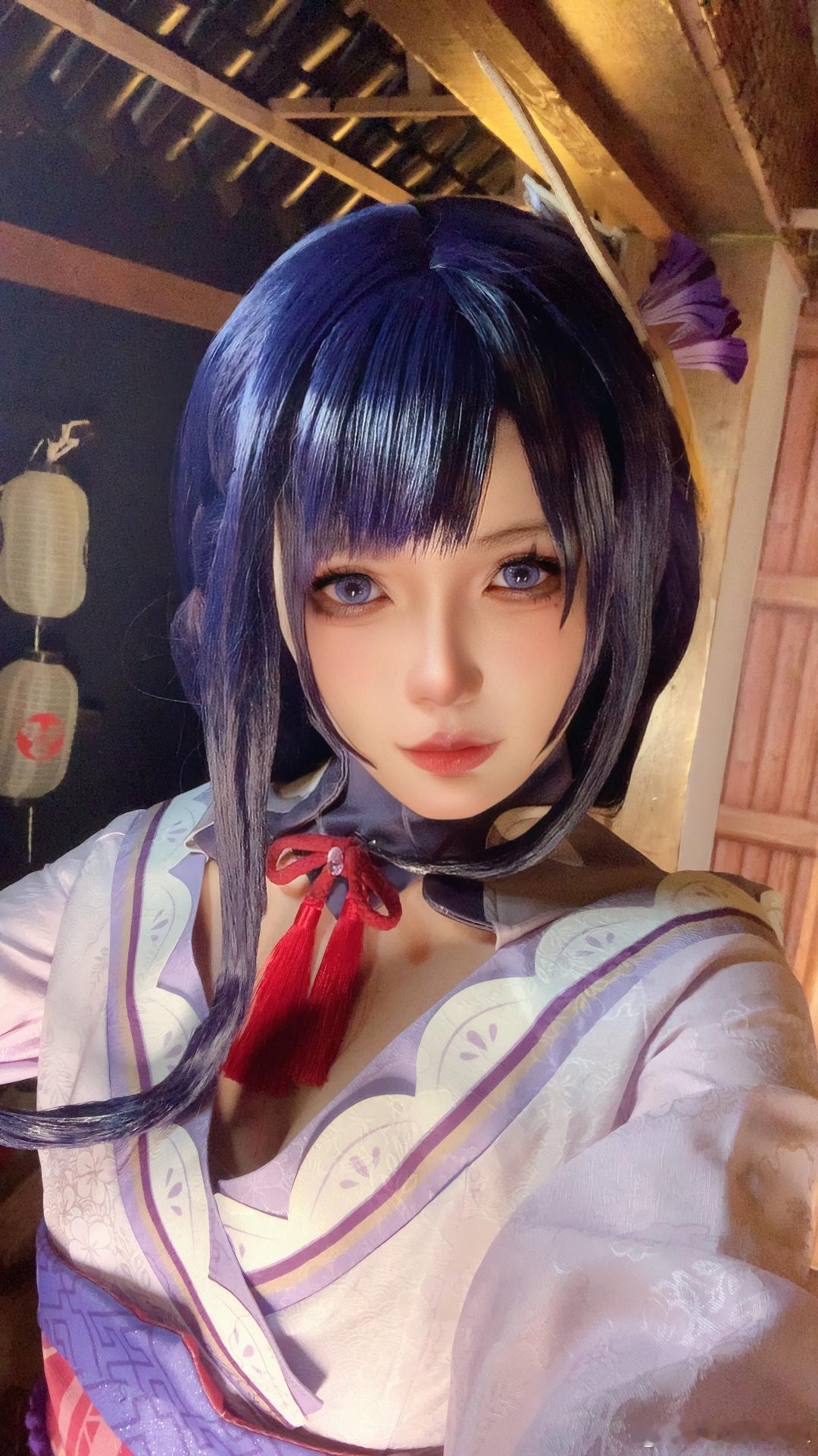 冷冷#突破次元壁##cosplay##蔷薇与铳枪##原神##雷电将军# ​​​