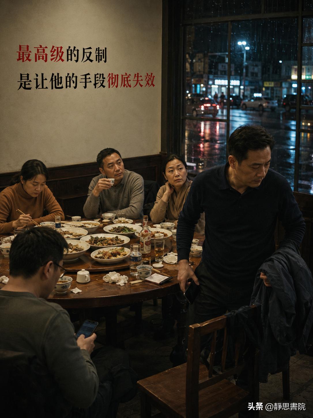 对付小人最高的境界，是让他在你这里彻底失效

饭局进行到一半，有人忽然提起老周：