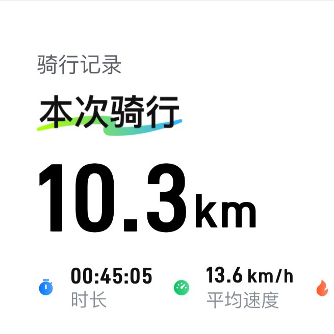 打卡，坚持，慢悠悠骑完 