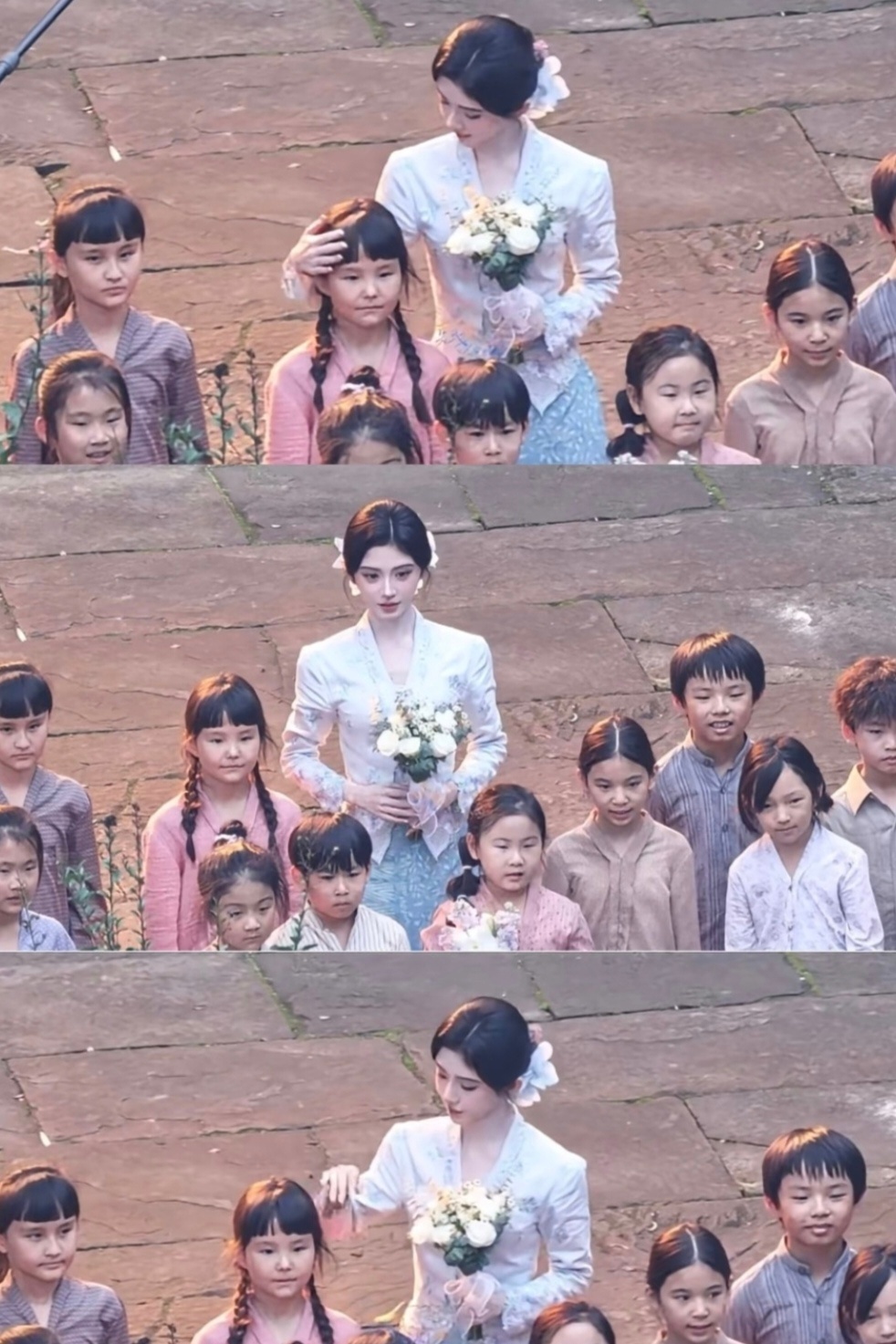 被姐姐摸头前vs摸头后真的很难忍住不开心鞠婧祎苏绿夏 ​​​
