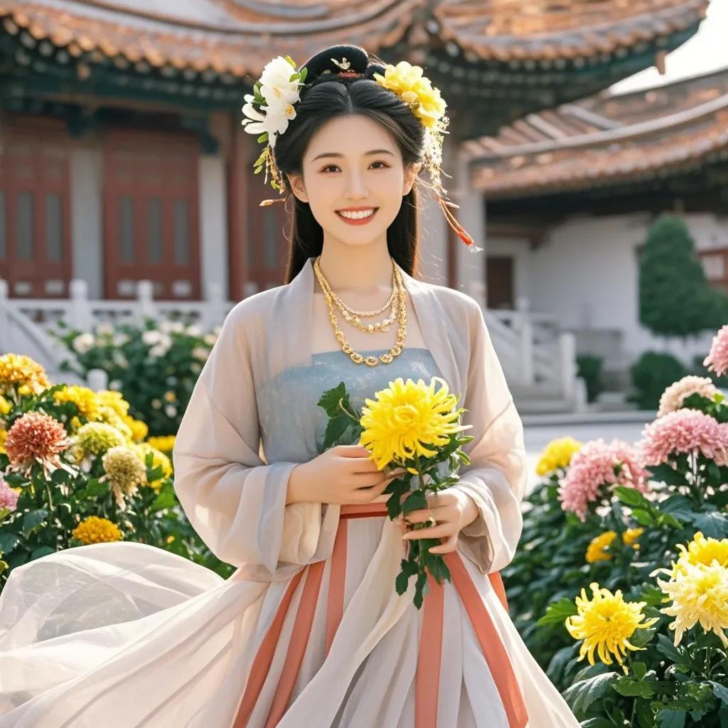 《菊耀金秋赋》
 
“灿哉！美哉！秋菊之绚烂，耀此金秋；独绽芳华，高映霜畴。分丹