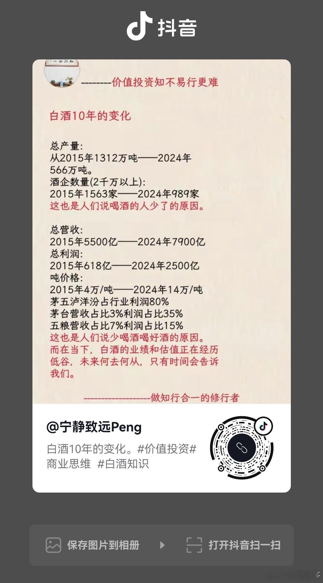 股票上周把芯片股卖掉，买了白酒。然后，芯片上涨20%，白酒跌了2%！品牌白酒作为