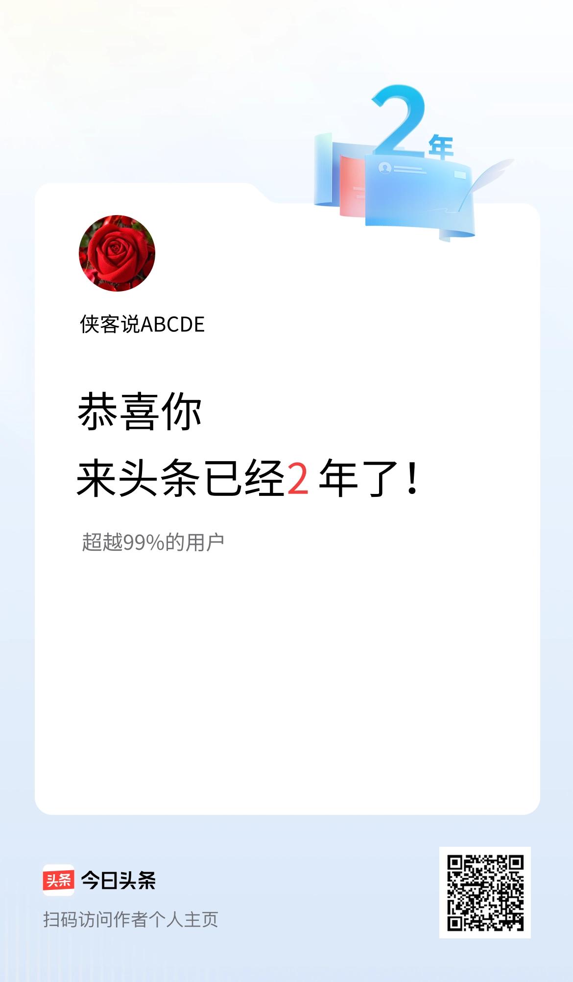 来头条已经2年了！
