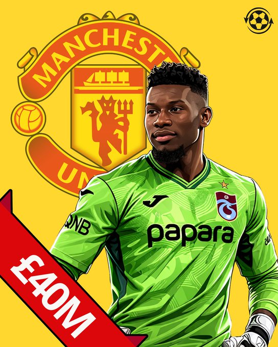 曼联方面已被告知，特拉布宗体育俱乐部不愿支付俱乐部为喀麦隆门将安德烈·奥纳纳标价