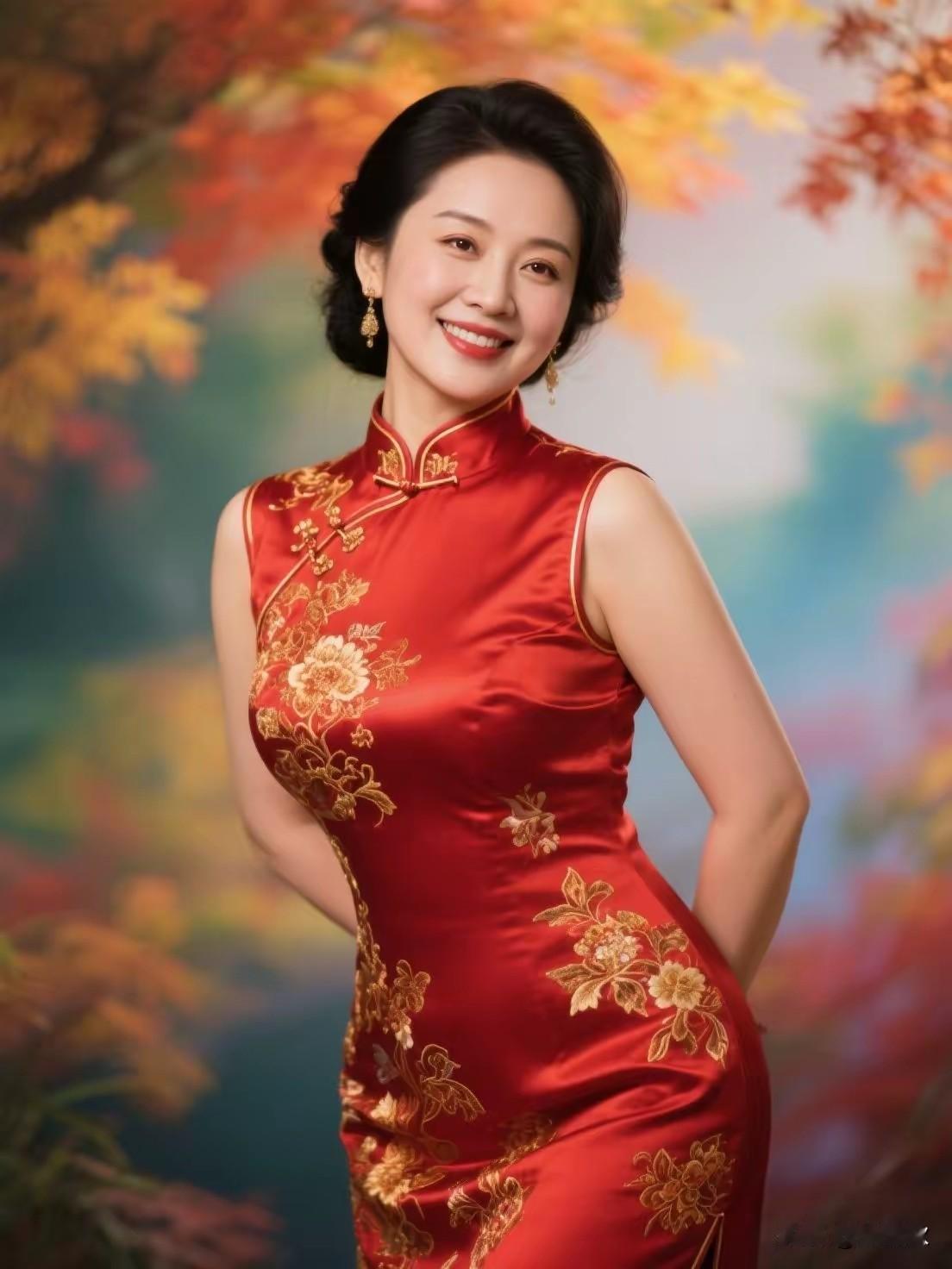 中国旗袍，文化传承。
国风古韵，现代自信。
岁月如歌，尽展风情。
旗袍女人，优雅