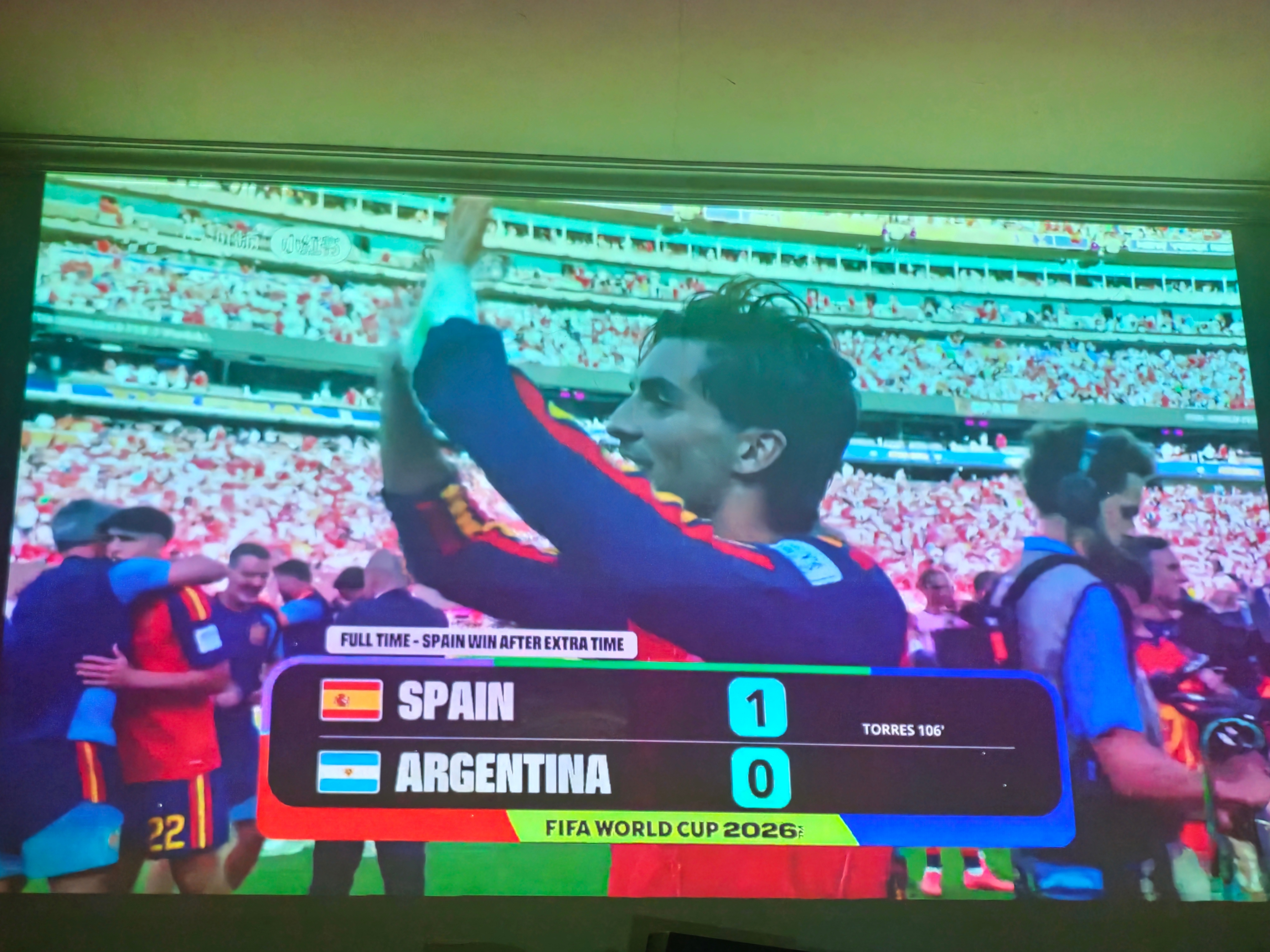 正义必胜恭喜西班牙球迷🇪🇸⚽🏆西班牙冠军西班牙1比0阿根廷