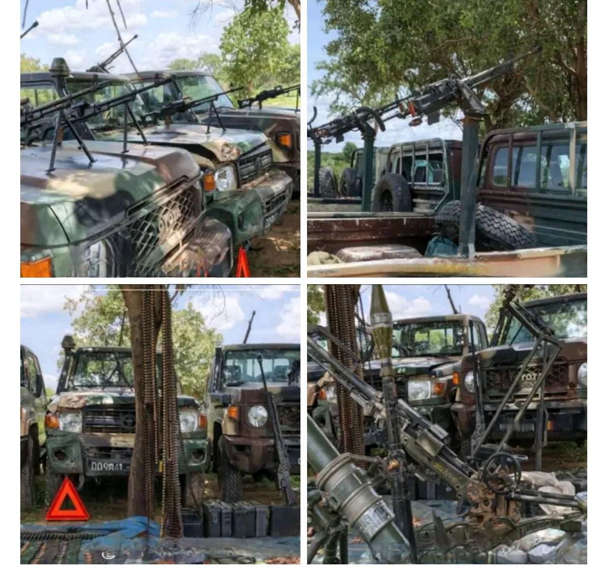“基地”组织西非分支JNIM发布了他们进攻马里共和国塞古地区桑镇的战利品照片。尽