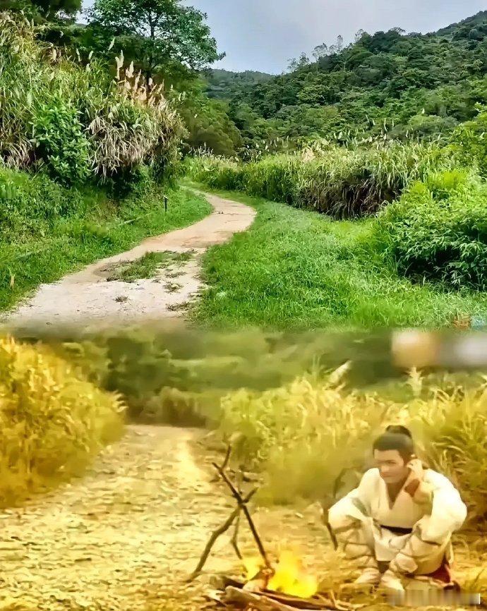 TVB以前外景御用地，硬生生把黄土坡拍成了隔壁的泰山，不得不说TVB台前幕后的强