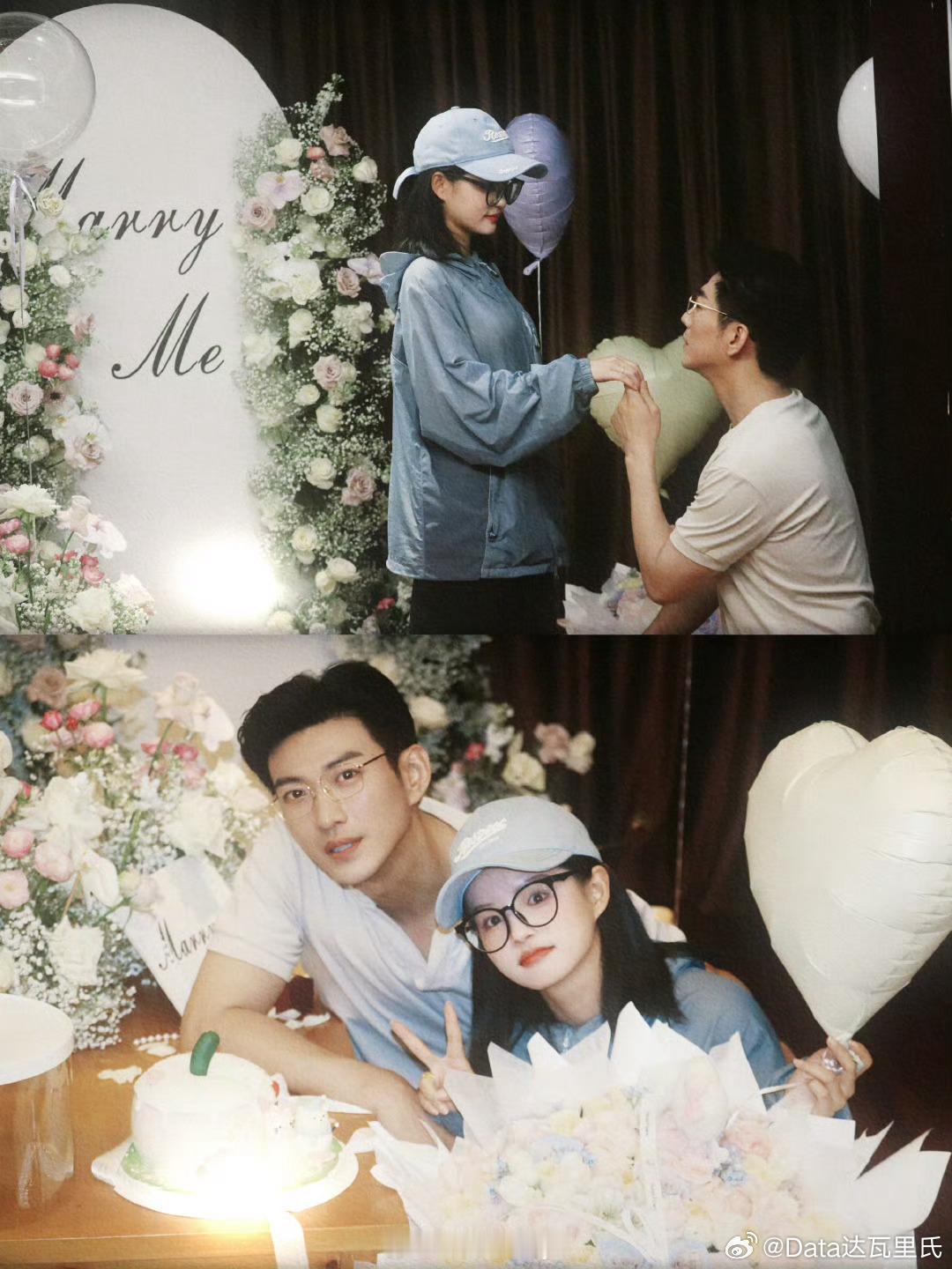 于龙向杨咩咩求婚这对听说搭了28部短剧，一部没看过女主太像未成年，男主太像她大叔