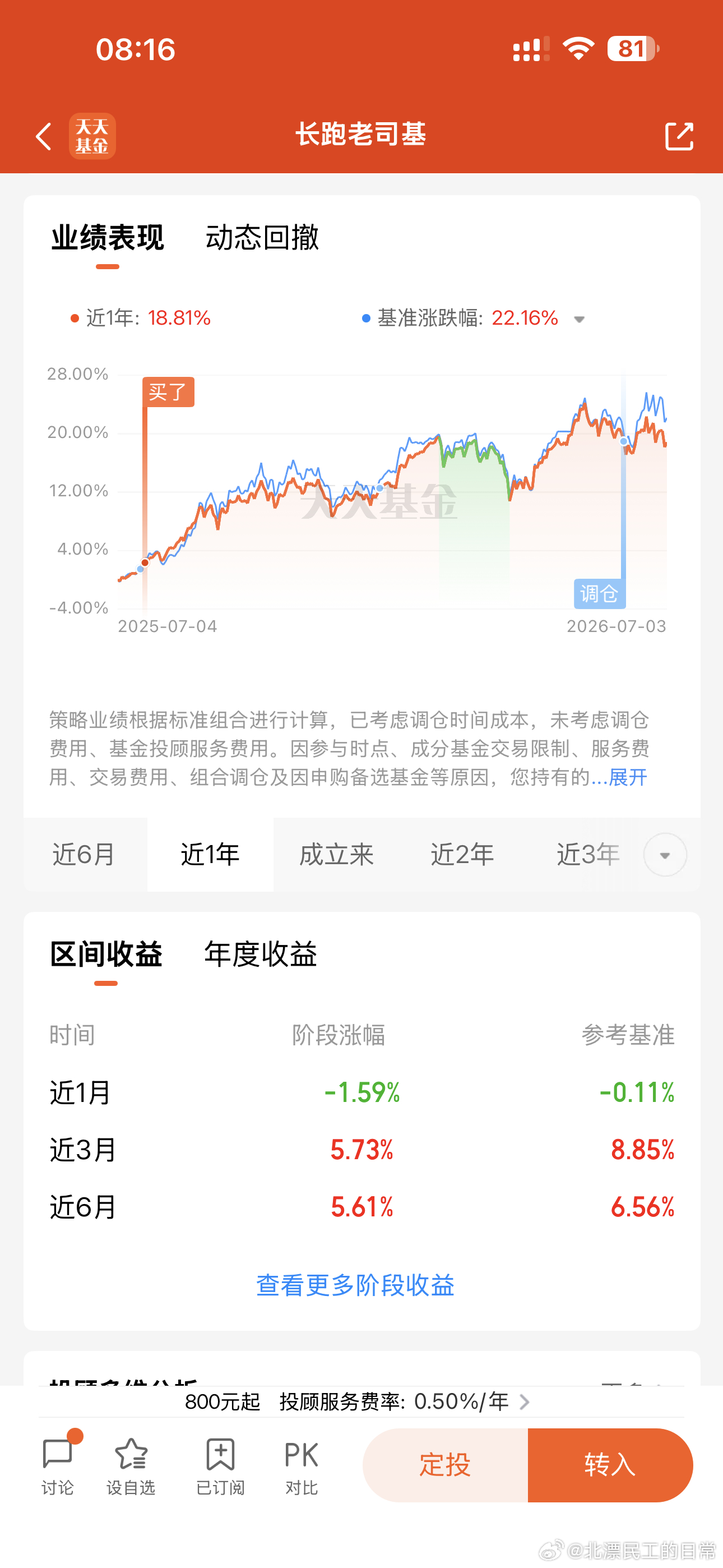 两个偏价值类的组合，年内暂时没跑赢基准（中证800相关），但今年还是正收益，已经