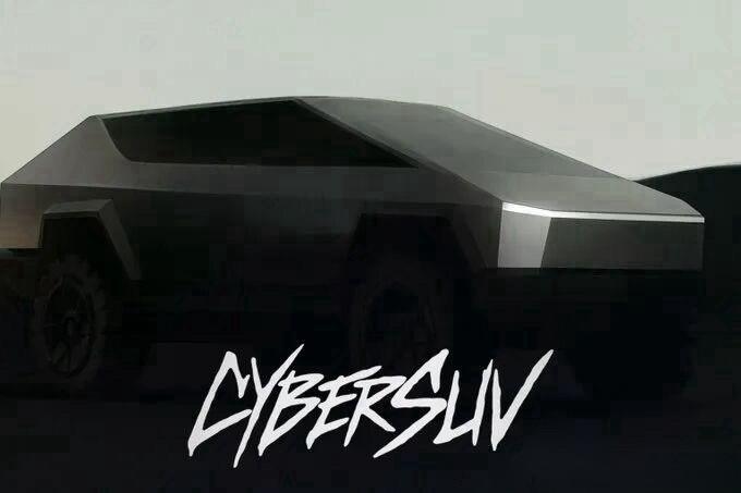 「CyberSUV」，这是和理想i8一样，也要做个「轿车+越野+MPV」吗？
「
