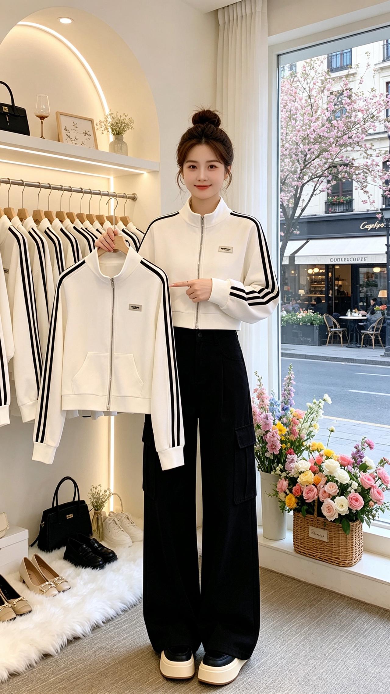 春秋运动服休闲百搭洋气减龄谁穿谁好看