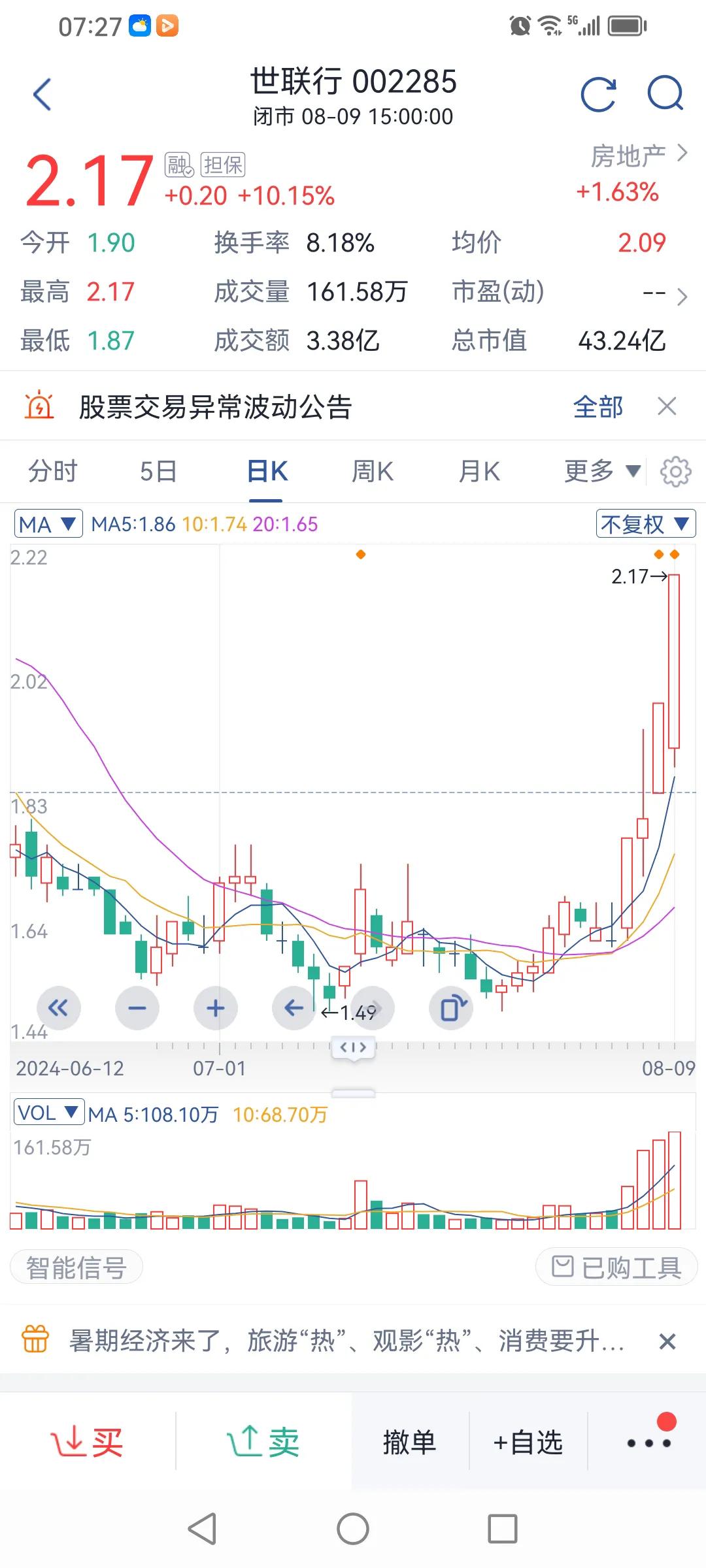 以润欣科技为例，谈通过“仙人指路”图形选股

“仙人指路”的K线形态，大多数股友