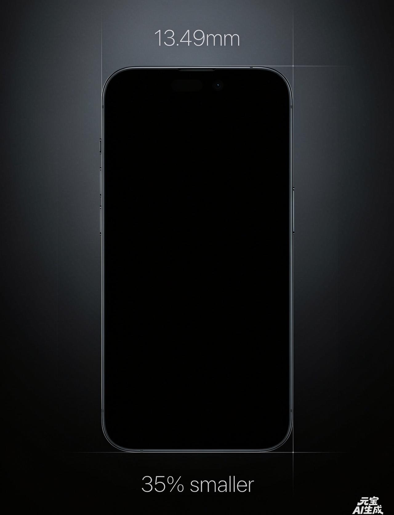 9月5日博主晒出真机对比照：iPhone 18 Pro灵动岛开孔宽度从17 Pr