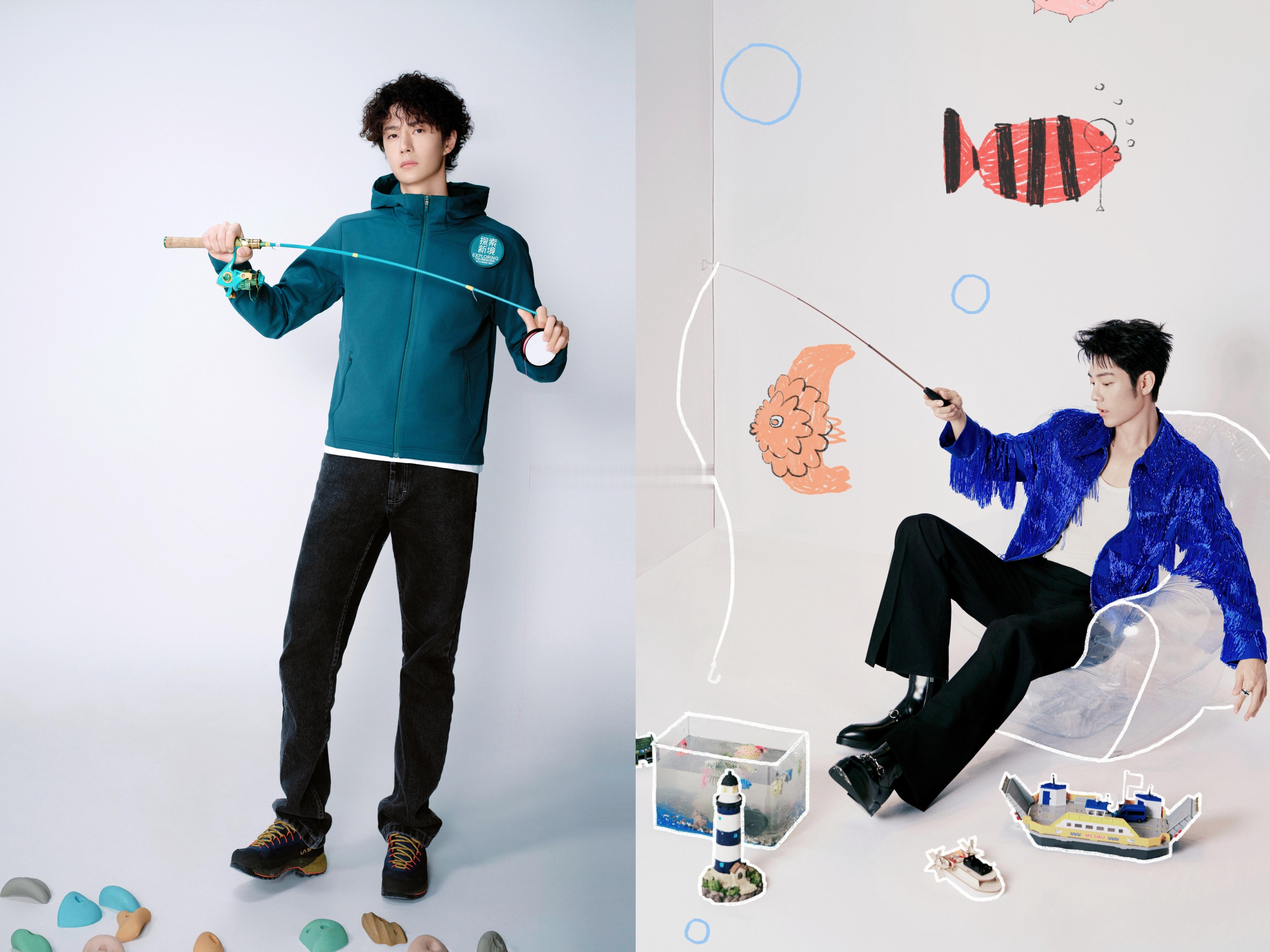 一起钓鱼吧🎣  稍后修双人图 