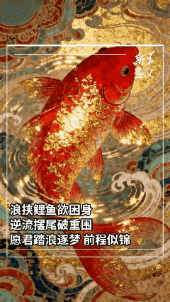 这段视频让无数网友破防！湍急河流中，一条鲤鱼被巨浪裹挟着撞向冰冷石阵，鳞片刮擦的