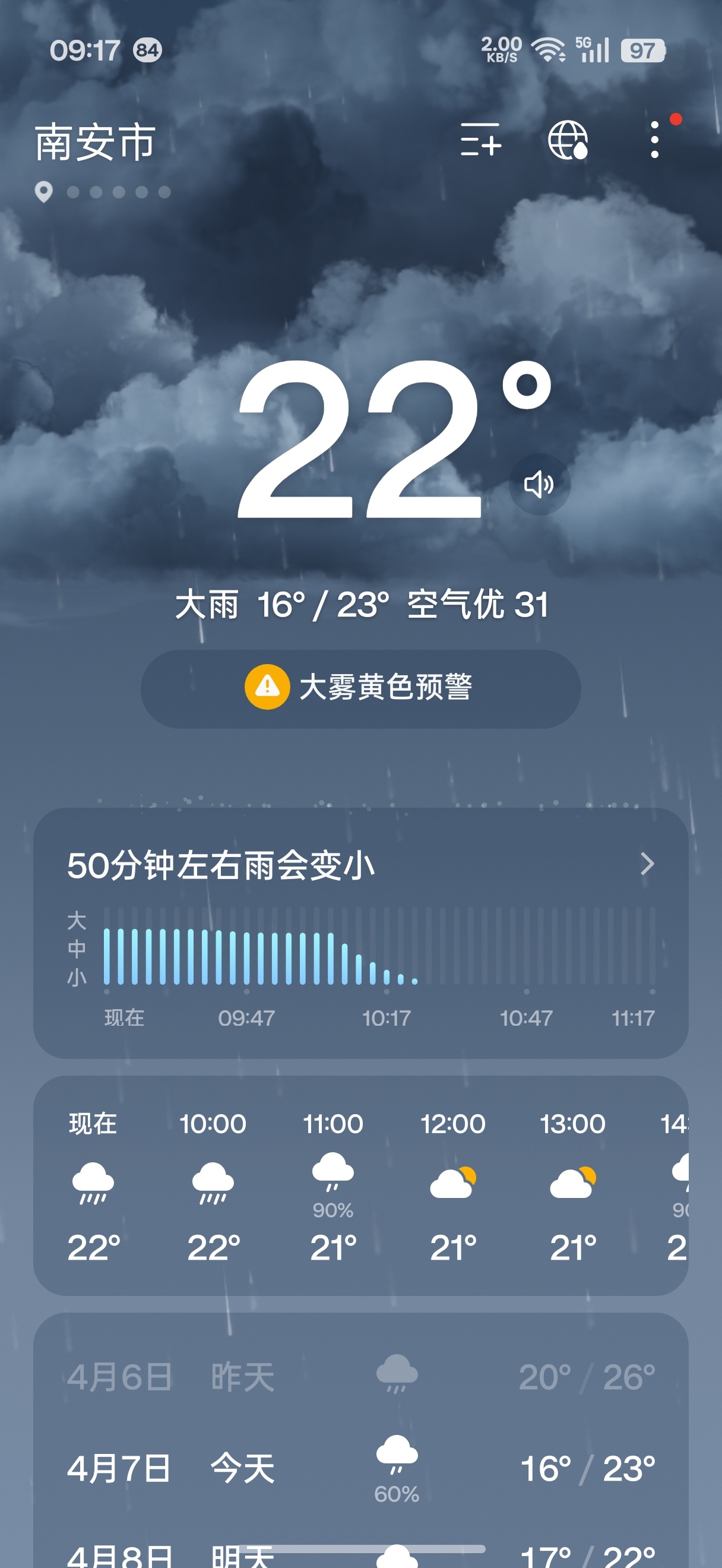 窗外这个亮度，不知道的还以为是四五点……