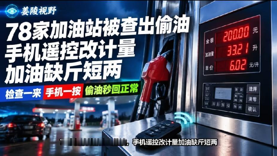 加油站偷油早已不是以前的人工动手脚的老套路了，彻底升级成高科技，专业化，跨省份的