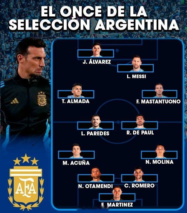 阿根廷vs委内瑞拉 首发确认 ! 🔥🇦🇷 阿根廷 VS 委内瑞拉首发👇?