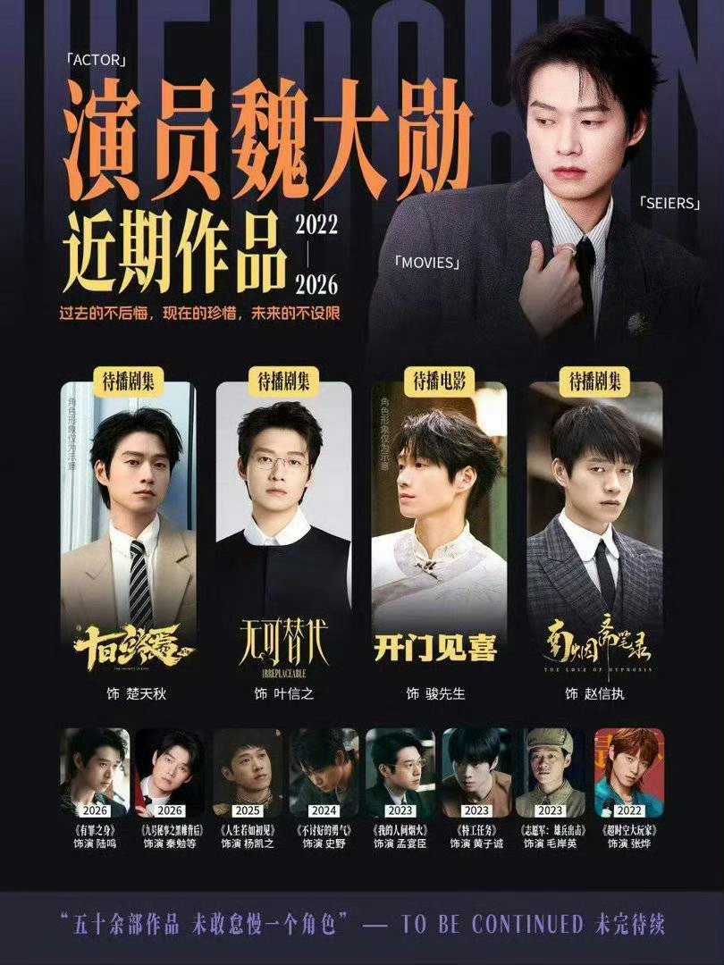 魏大勋对接确认进组赢家魏大勋现在还在认真拍戏中，请耐心等待魏大勋出组～ 