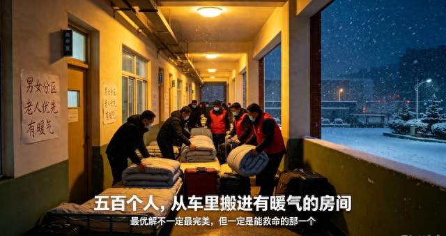 祁连暴雪夜安置500人，一句“咋不住干部家”暴露了多少伪善