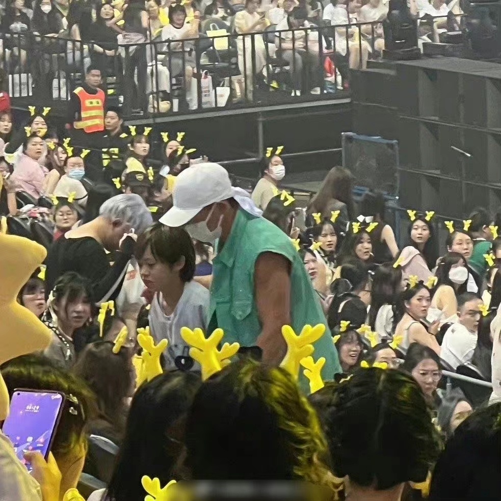 #刘畊宏去了鹿晗的演唱会# 属实是梦幻联动了呀，如果有一天刘畊宏能够用鹿晗的歌编