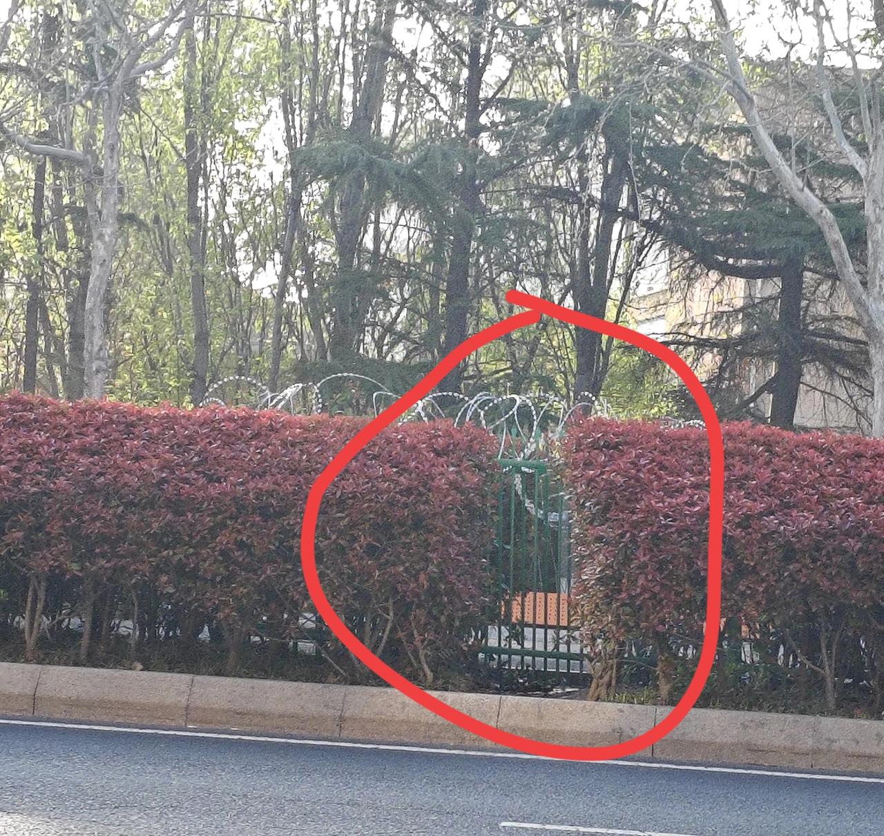 近日，青岛市城阳区重庆北路夏塔路双向公交站之间的绿化隔离带缺口已经被有关部门用栅