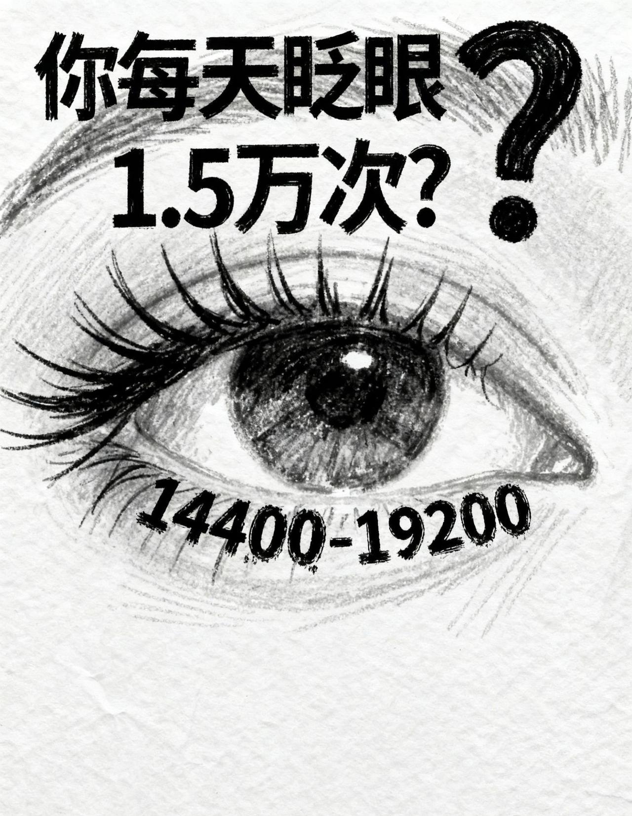 一个正常人每天需要眨眼多少次？抖音漫画 上热搜 漫画