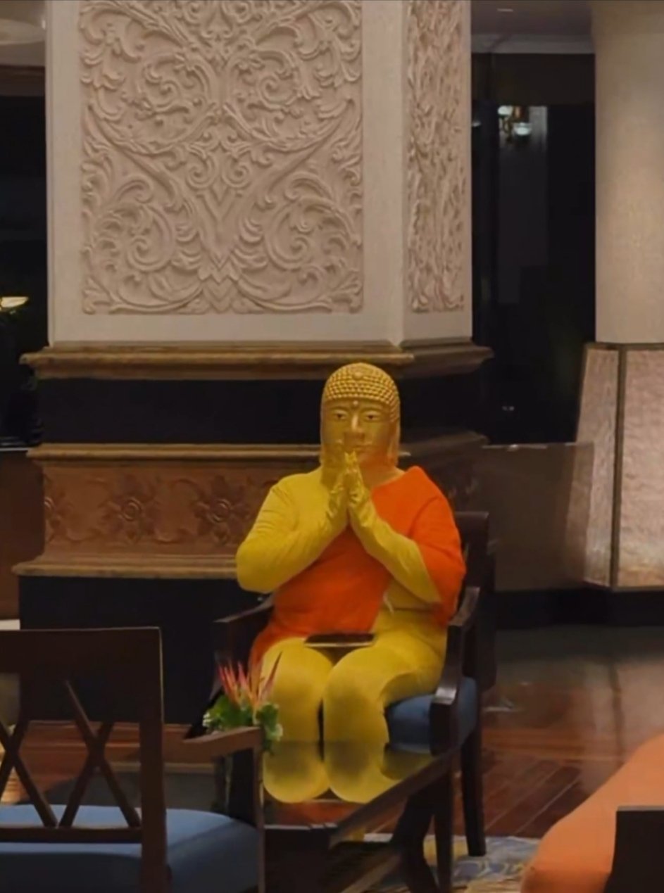 笑丝我了，🐔一年一度的团建活动，cos菩萨来了