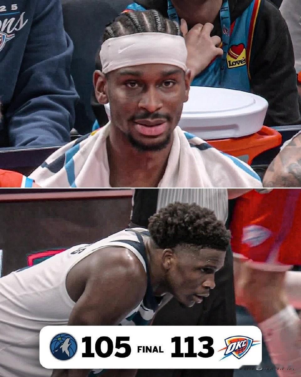 森林狼努力匹配雷霆的强度，板凳上站出了特伦斯·香农这支奇兵，甚至等到了雷霆外线投