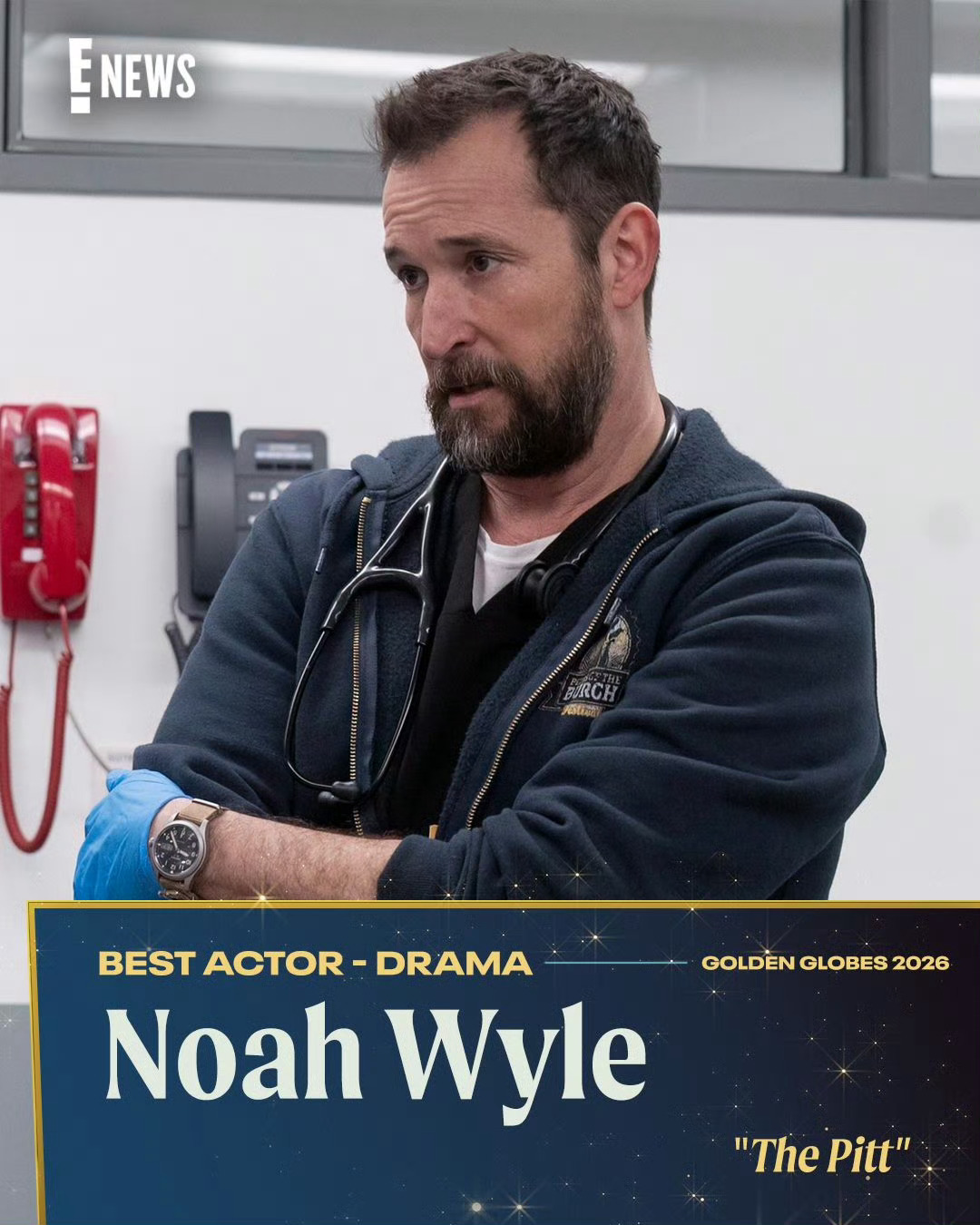 金球奖剧情类剧集最佳男主角：诺亚·怀尔，《匹兹堡医护前线》 ，实至名归，豆瓣9.