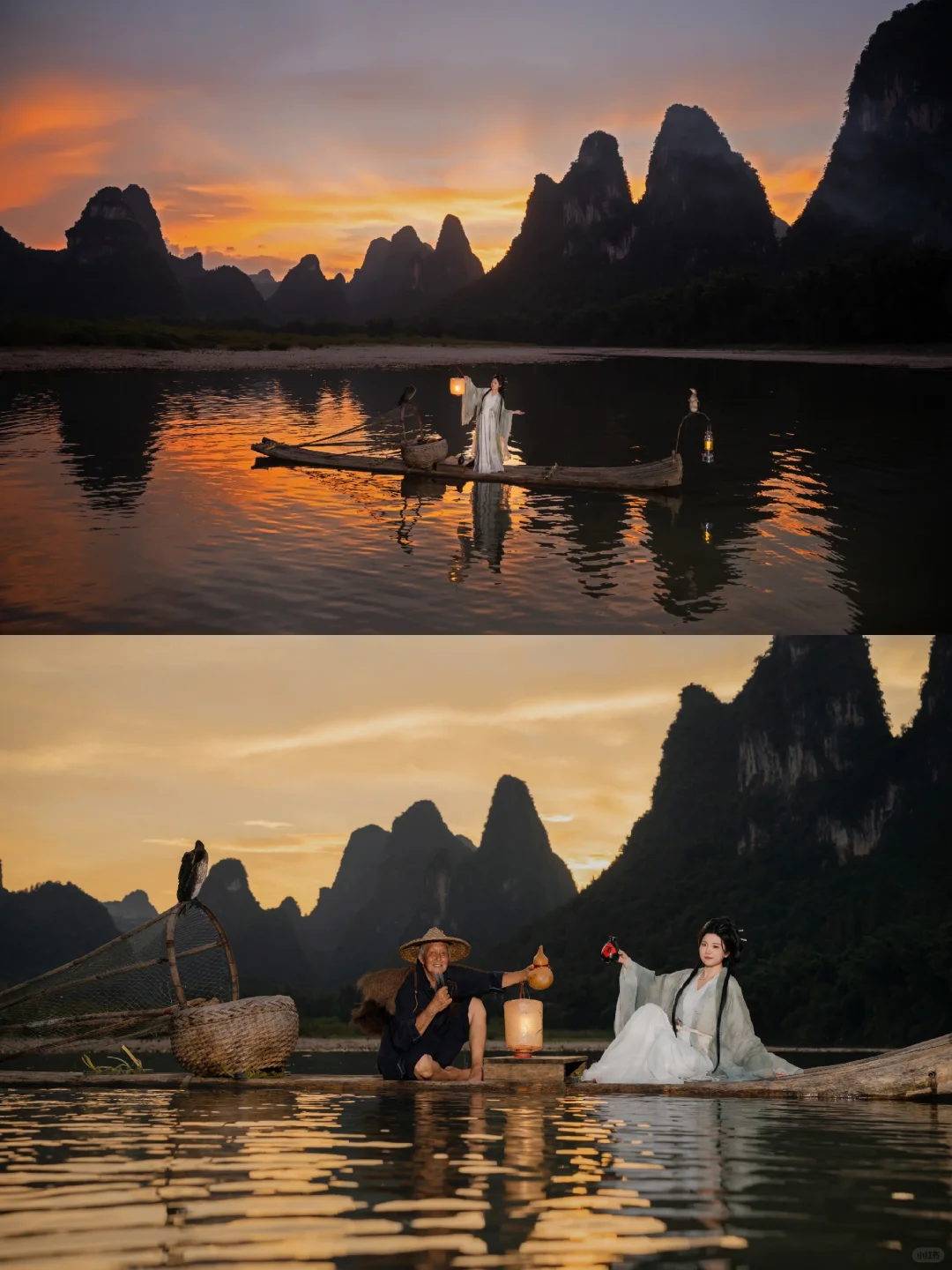 渔舟唱晚，我是冲着桂林山水而来~