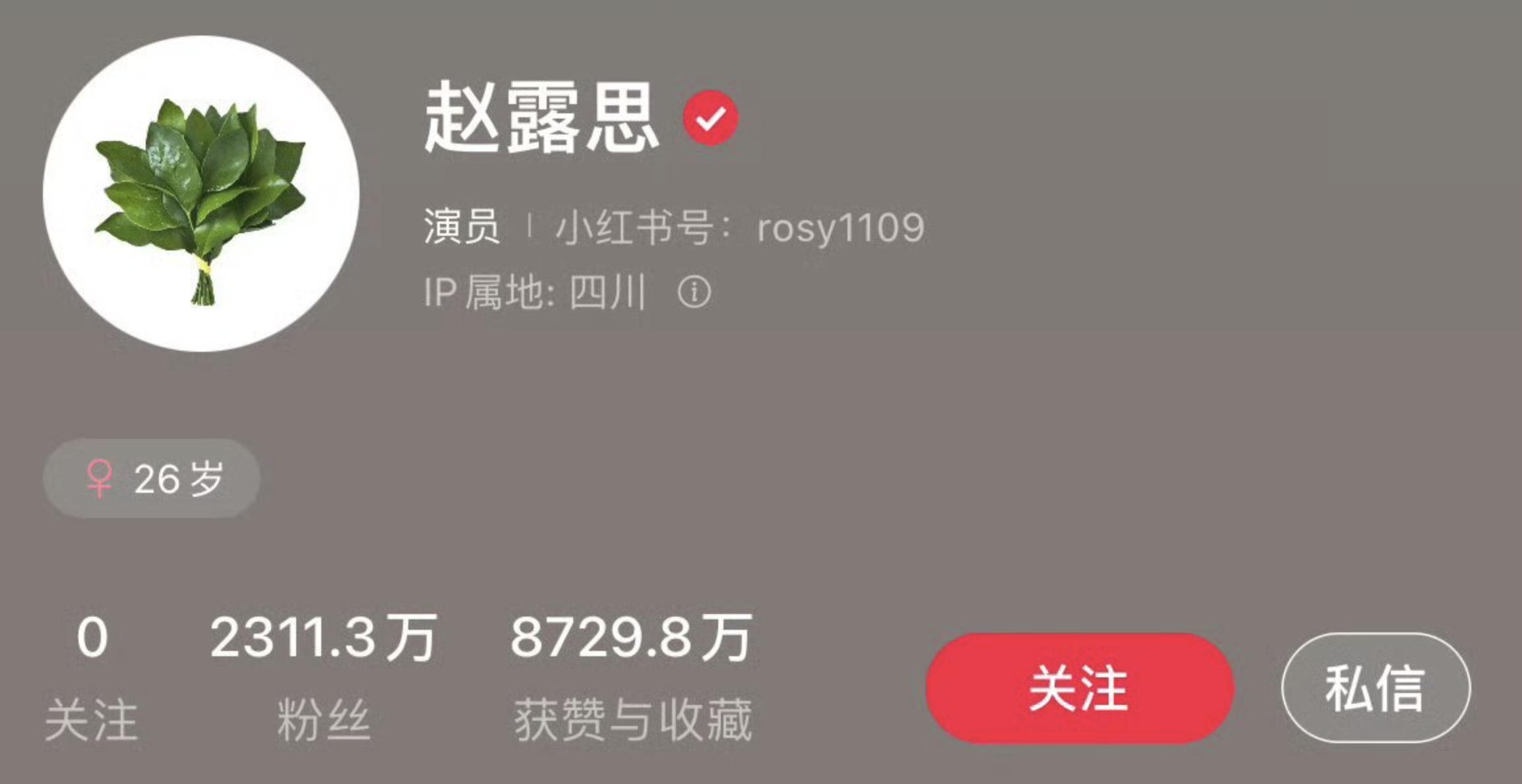 赵露思更改头像 ​​​
