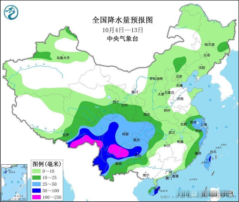 根据中央气象台预报，未来十天我国西南和华东地区雨水偏多，全国大部气温将偏高。
