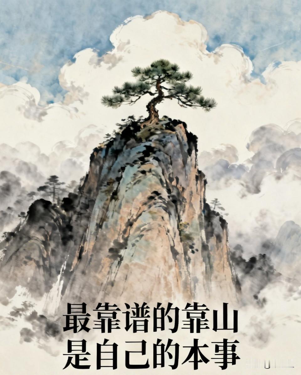 人这一生，最靠谱的靠山，从来不是别人，而是自己的本事。人生在世，我们总会渴望家人