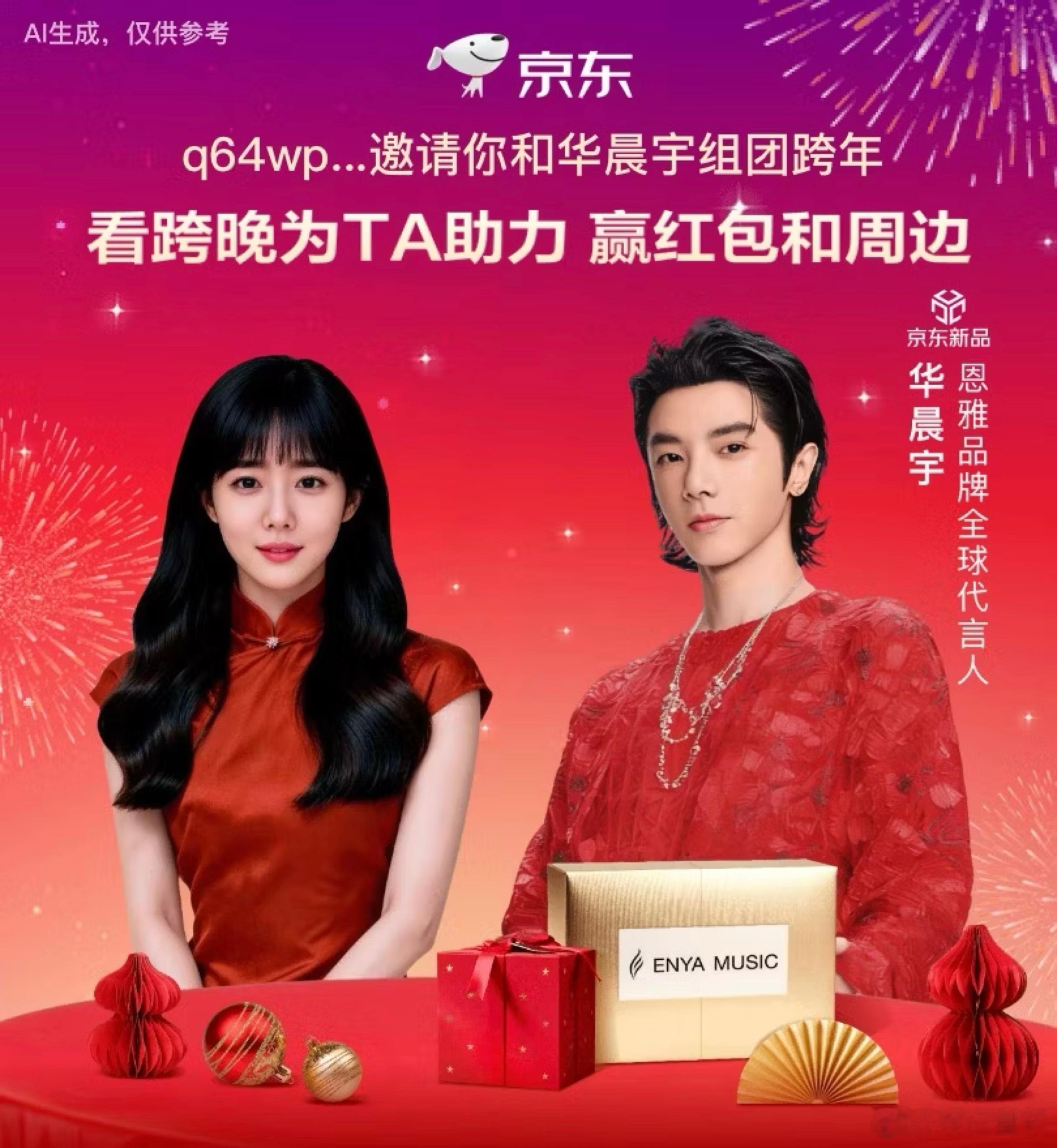 也是跟华晨宇有合照的人了 哈哈哈也是和花花合影上啦！刚发现京东居然可以一键生成和