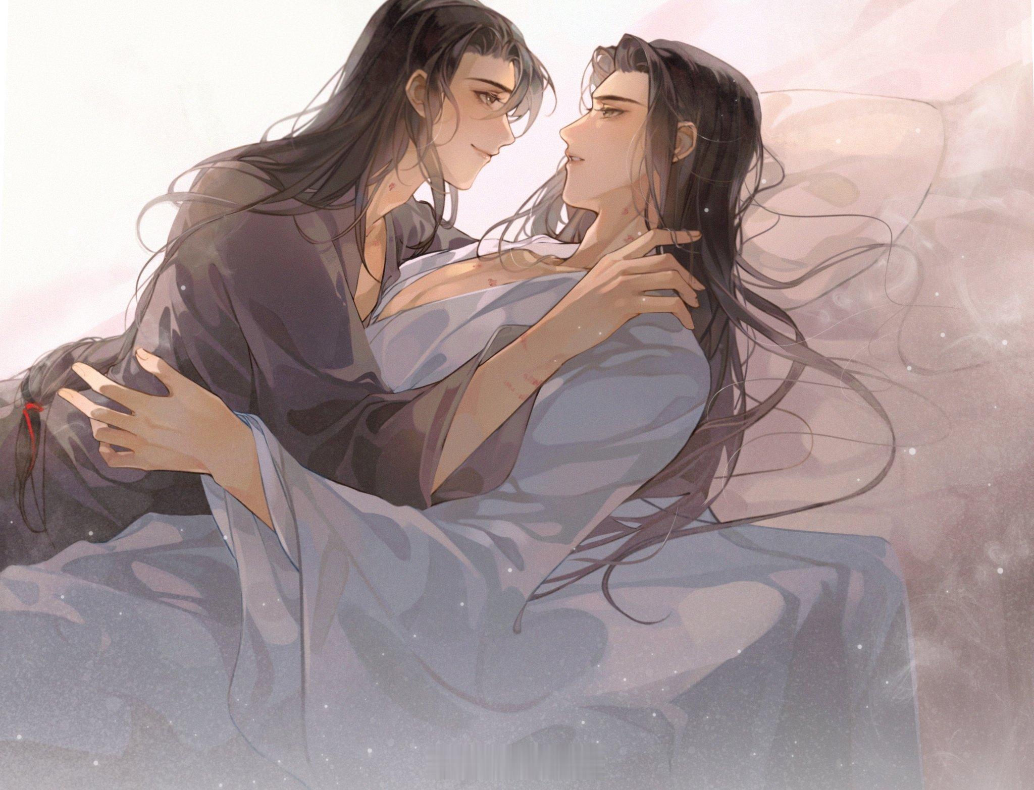 魔道祖师魔道祖师忘羡 他们看向彼此的眼神满是爱意和幸福Cr：狸半仙儿 