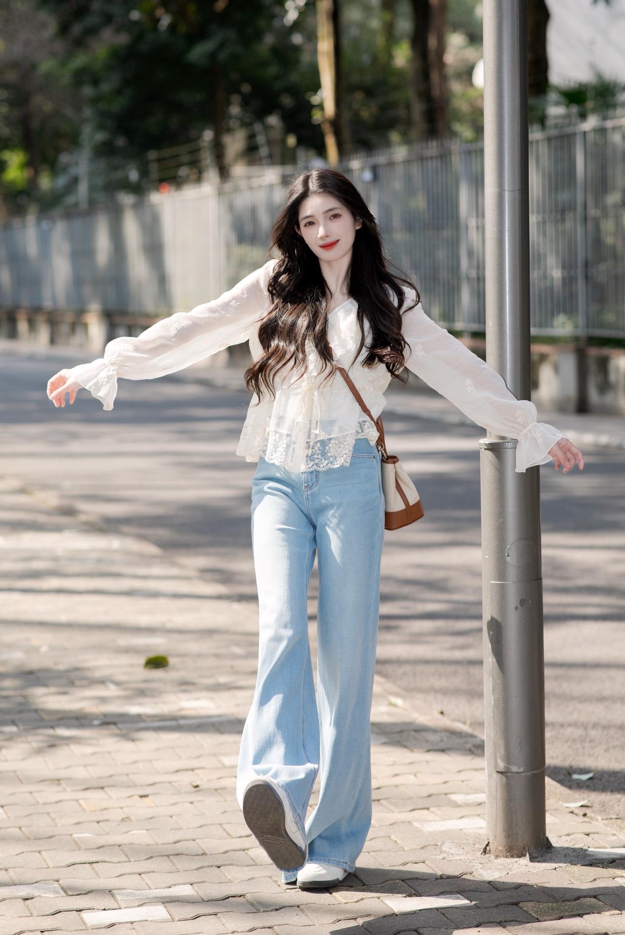 春天的衣服真好看呀初春穿搭 春日穿搭 牛仔裤穿搭 出游穿搭