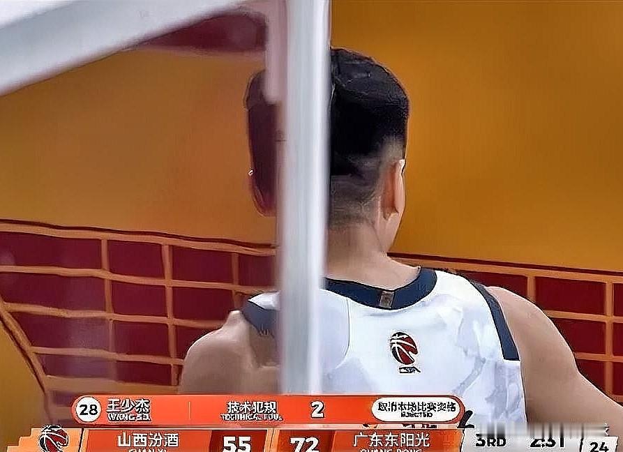 王少杰完成任务，喜提两次技犯离场！

在今晚广东对阵山西的第三节比赛中，王少杰上