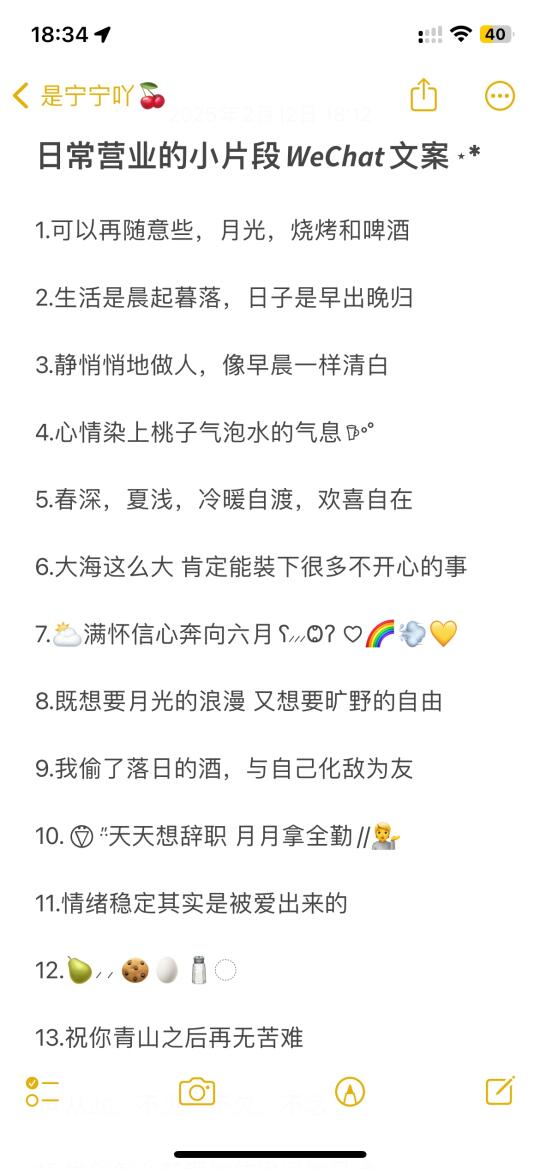 日常营业的小片段𝙒𝙚𝘾𝙝𝙖𝙩文案⋆*