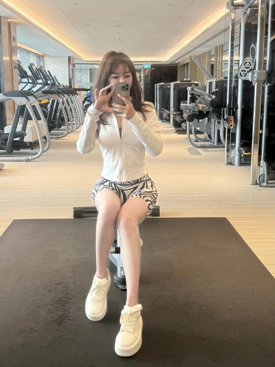 今天的健身房look～